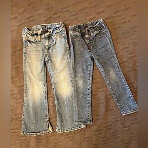 Gap Girls Flare Jeans and Heart Jeggings, Size 5 Years